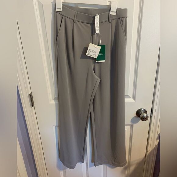 HALARA Size Medium Gray Regular Fit Pants - Picture 8 of 8